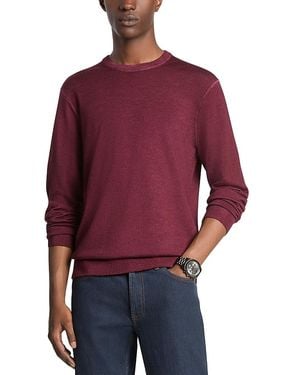 Michael Kors Merino Wool Garment Dyed Sweater - Red
