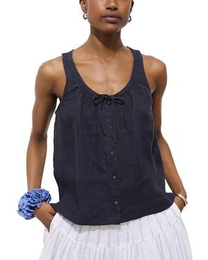 Alex Mill Sidney Linen Top - Blue
