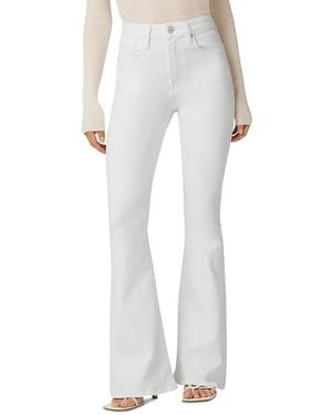 Hudson Jeans Petite Holly High Rise Flare Jeans - White