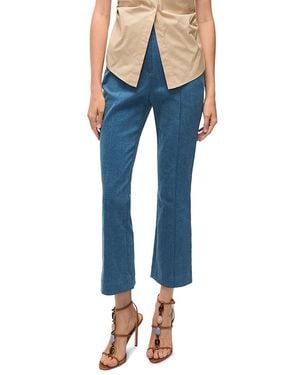 Veronica Beard Kimra Denim Ankle Pants - Blue