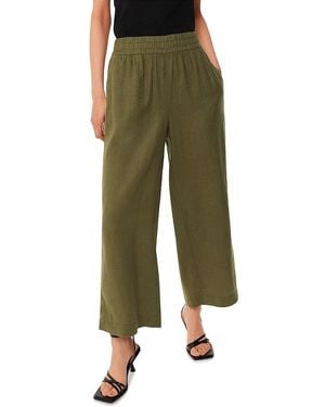 Whistles Linen Pocket Pants - Green