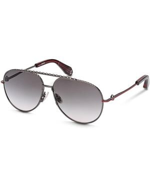 Christian Louboutin Pilot Sunglasses, 61Mm - Metallic