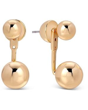 Ettika Bubble Front & Back Earrings - Metallic