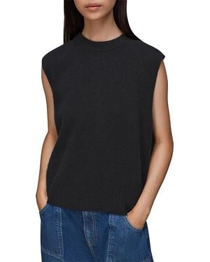 Whistles Knitted Tank Top - Black