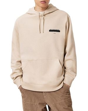 AllSaints Redact Cotton Relaxed Fit Hoodie - Natural