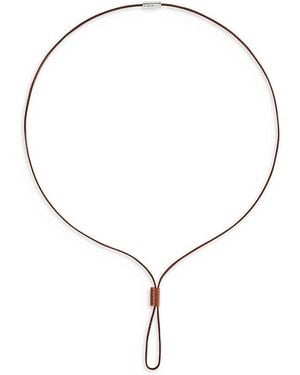 Anabel Aram Cheval Leather Necklace, 30 - Natural