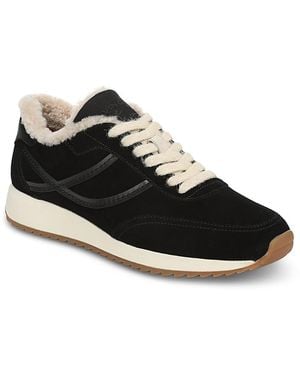 Vince Santa Monica Shearling Sneakers - Black