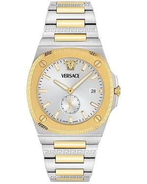 Versace Tolomeo Watch, 40Mm - Metallic