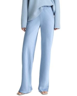 Vince Fluid Satin Bias Pant - Blue
