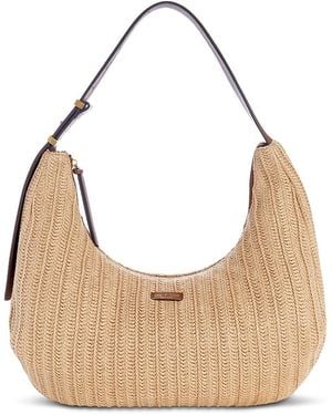 Rag & Bone Hudson Large Paper Straw Hobo Bag - Natural