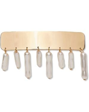 Lele Sadoughi Dangling Faux Barrette - Natural