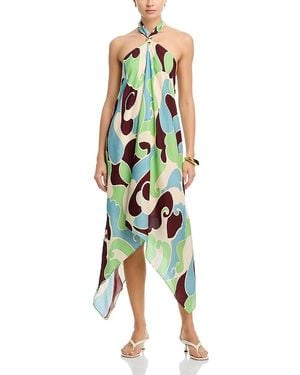 Cara Cara Twist Halter Dress - Green