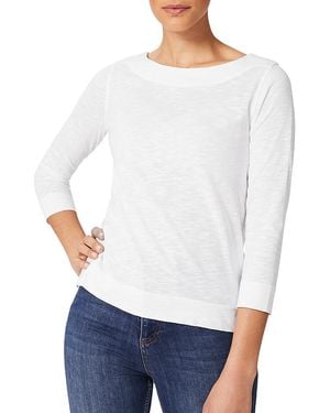 Hobbs Avia Boat Neck Tee - White
