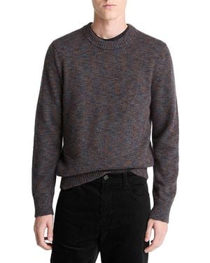 Vince Crewneck Wool Blend Sweater - Gray