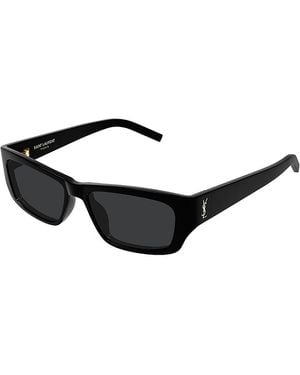 Saint Laurent Jazz Square Sunglasses, 54Mm - Black