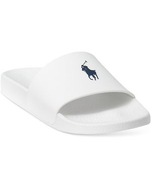 Polo Ralph Lauren Signature Pony Slide - White