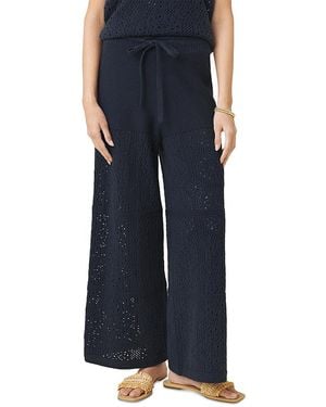 Splendid Beckham Crocheted Sweater Pants - Blue
