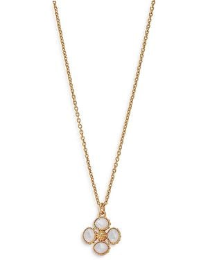Capucine de Wulf Berry Clover Double Sided Charm Necklace, 16 - Metallic