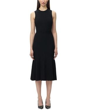 Hervé Léger The Lauren Flare Hem Midi Dress - Black