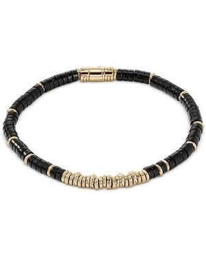 John Hardy 14K Heishi Onyx Bracelet - Black