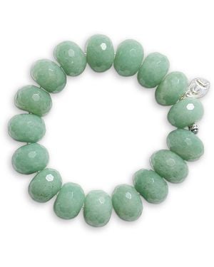 Chan Luu Gemstone Beaded Stretch Bracelet - Green