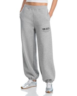 Vintage Havana Printed Jogger - Grey