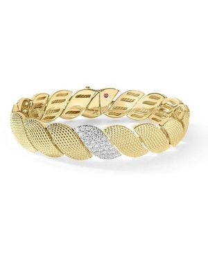 Roberto Coin 18K & San Marco Textured Bracelet - Metallic