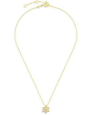 CADAR 18K B Home Diamond Star Of David Pendant Necklace, 20-23 - White
