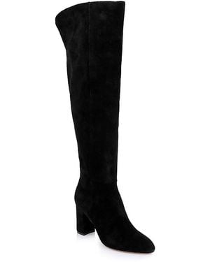 L'Agence Jackson Suede Boots - Black