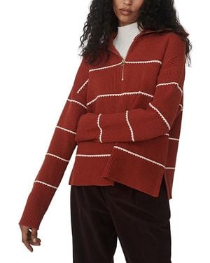 Varley Swanson Half Zip Sweater - Red