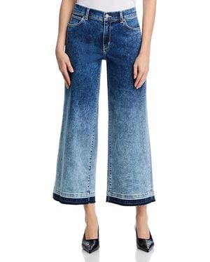 Kobi Halperin Rafaella High Rise Ankle Wide Leg Jeans - Blue