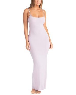 Skims Soft Lounge Long Slip Dress - Purple