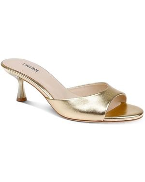 L'Agence Arleen Slide Sandals - Metallic