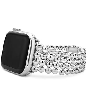 Lagos Smart Caviar Taper Apple Watch Bracelet, 42Mm - White