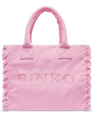 トートバッグ PINKO Medium 'Beach' shopping bag Green Pinko Medium 'beach' Shopping Bag | italist