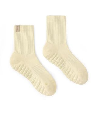 Fraise Classic Crew Grip Sock - Natural