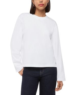 Whistles Relaxed Long Sleeve Tee - White