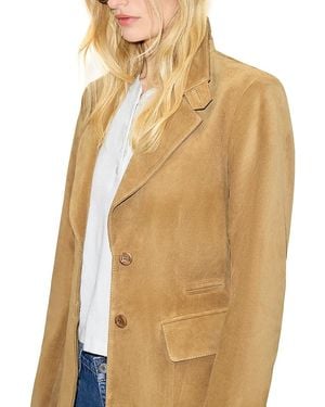 RE/DONE Classic Suede Blazer - Natural