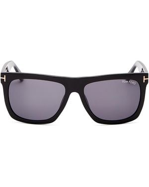 Tom Ford Morgan Square Sunglasses, 57Mm - Grey