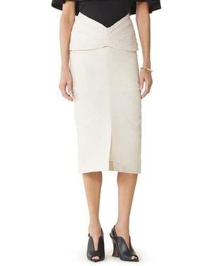 Lanvin Midi Skirt - Natural