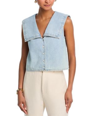 FRAME The Yacht Denim Top - Blue