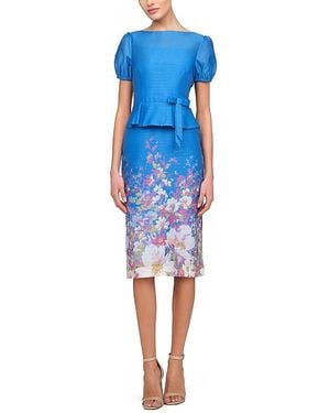 Kay Unger Annabelle Midi Dress - Blue