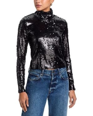 Rag & Bone Lucy Sequin Top - Black