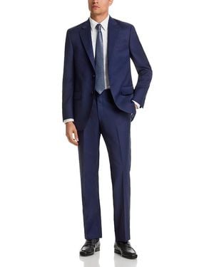 Peter Millar Flynn Tonal Plaid Wool Regular Fit Suit - Blue