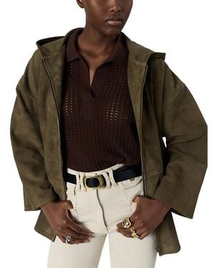 Gerard Darel Tassya Suede Jacket - Brown