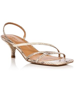 Aqua Flona Strappy Sandals - Natural