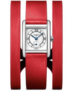 Longines Mini Dolcevita Watch, 22Mm X 29Mm - Red