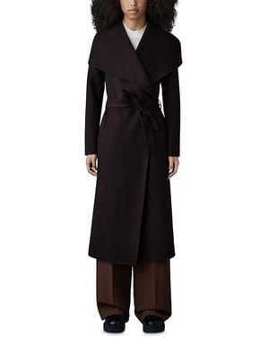 Mackage Mai Lightweight Wrap Wool Coat - Black