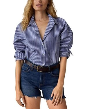 Faherty Coastal Poplin Relaxed Shirt - Blue