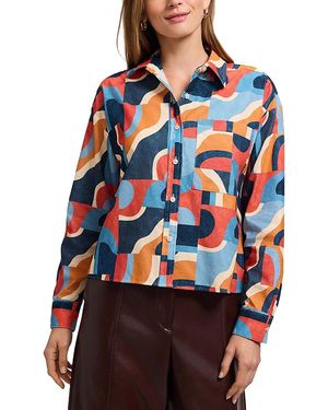 Foxcroft Marina Corduroy Shirt - Blue
